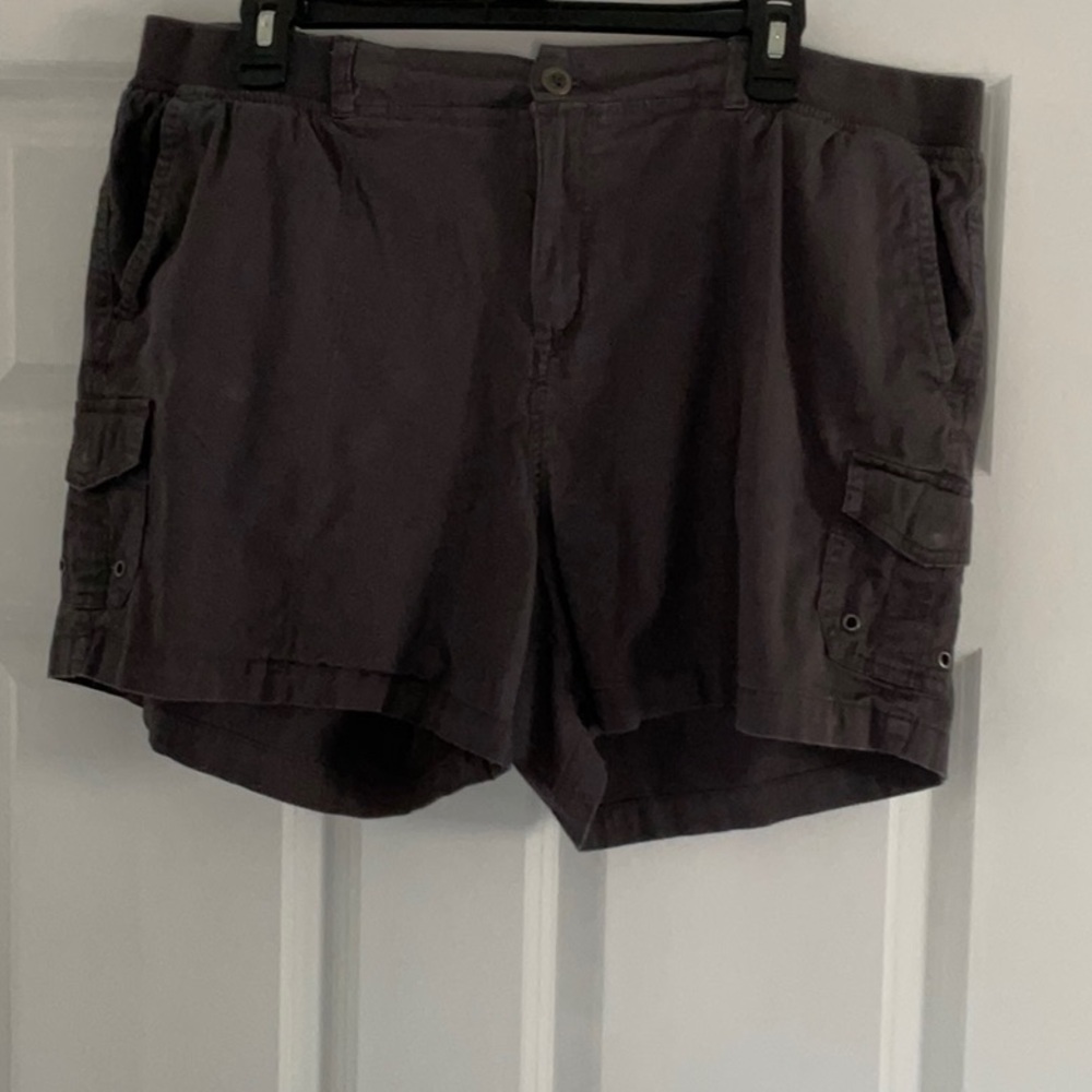 Women's Dark Gray Cargo Shorts